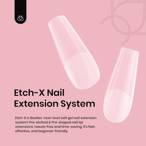 beetles Gel Polish Beetles Gel Nail Tips Medium Coffin Etch X Nail Tips, 12 Sizes 288Pcs Pre Shaped Half Matte Press On Nails Full Cover False Nails For Pastel Spring Nails Acrylic Fake Nails Nail Extensions Kit
