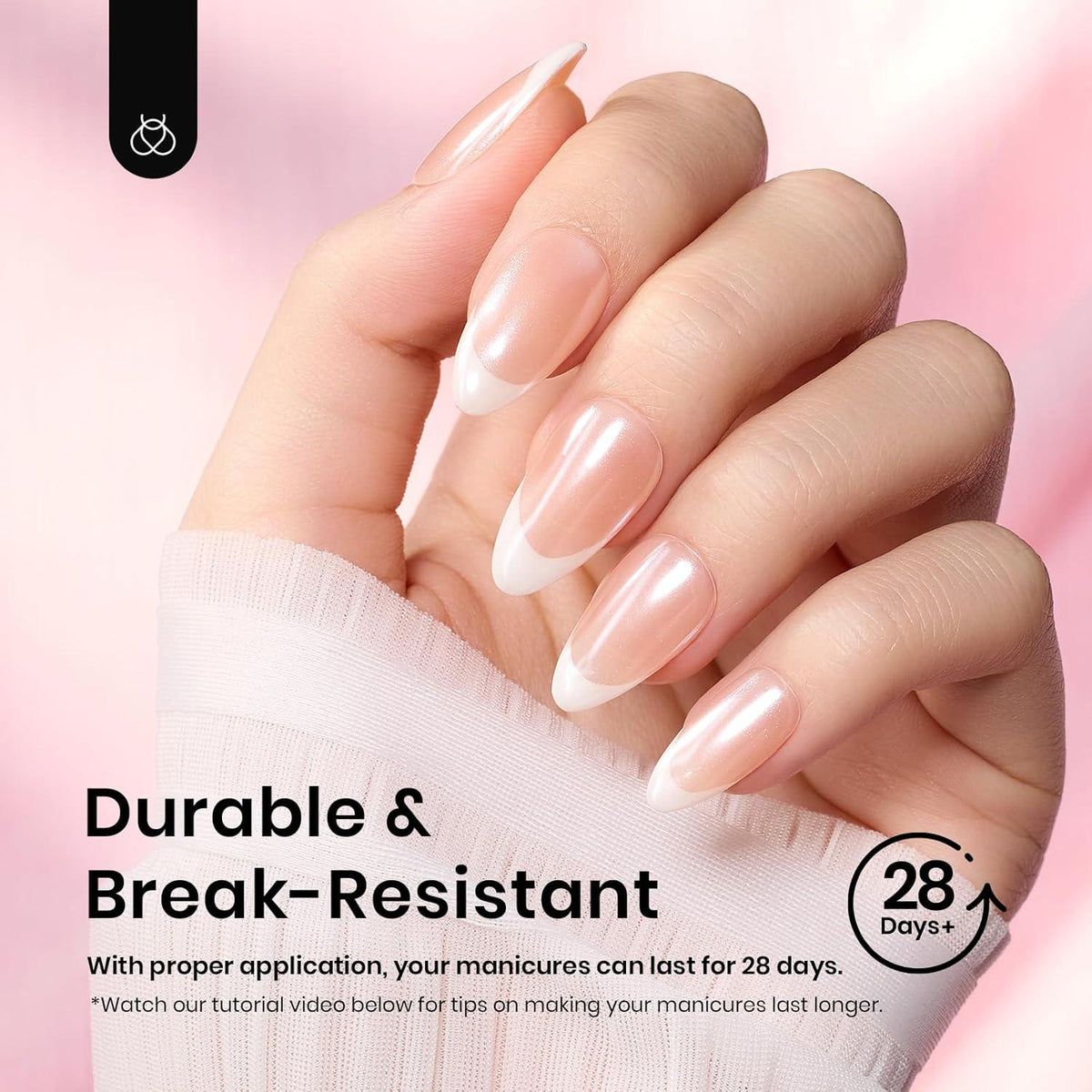 beetles Gel Polish Beetles Short Almond Nail Tips: 12 Sizes 288 PCS Half Matte Full Cover Gel Tips Clear Acrylic Gel Nail Tips Almond Shape For DIY Extension