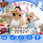 Bememo 50 Mini Jesus Figures Multicolor Easter Party Favors Christ Loves You Toy for Sunday School Egg Hunt Games