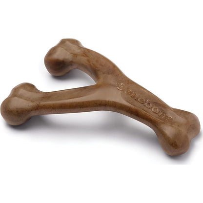 Benebone Wishbone Chew Toy for Aggressive Chewers, Real Bacon Flavor, Durable, Large Size, Made in USA