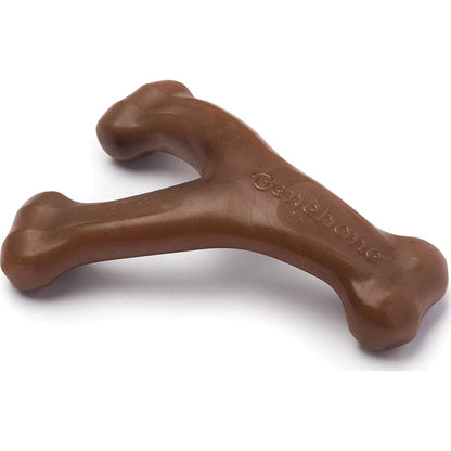 Benebone Wishbone Durable Dog Chew Toy For Aggressive Chewers, Real Peanut, Made In USA, Small, For Any Breed,