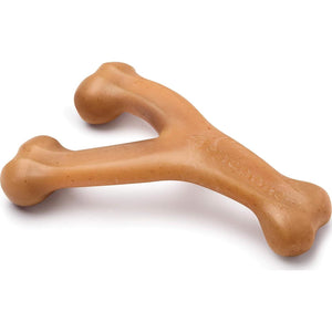 Benebone Wishbone Durable Dog Chew Toy For Aggressive Chewers, Real Chicken, Made In USA, Large,