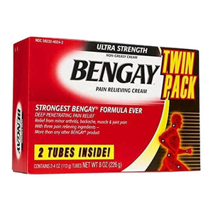 Bengay Ultra Strength Topical Analgesic Cream Twin Pack (Pack Of 2) 113g Each