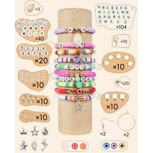BestNow Bracelet Making Kit for Girls 5000 Clay Beads Friendship Jewelry DIY Set Ages 6 to 12