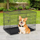 BestPet 30 Inch Folding Metal Dog Crate with Divider and Tray for Small Dogs