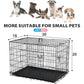 BestPet 30 Inch Folding Metal Dog Crate with Divider and Tray for Small Dogs