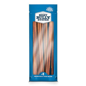Best Bully Sticks 12 Inch 8 oz Pack Natural Grass Fed Grain Free Rawhide Free Treats for Medium Large Dogs