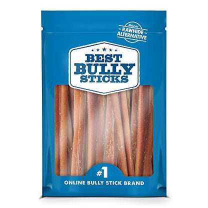 Best Bully Sticks 4", 8 oz Pack, All-Natural, Rawhide-Free Chews for Small & Young Dogs, Grass-Fed Beef