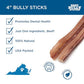Best Bully Sticks 4", 8 oz Pack, All-Natural, Rawhide-Free Chews for Small & Young Dogs, Grass-Fed Beef