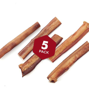 Best Bully Sticks 6 Inch Thick Dog Chews 5 Ct Natural Single Ingredient Grass Fed Beef