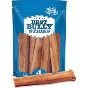 Best Bully Sticks 6 Inch Thick Dog Chews 5 Ct Natural Single Ingredient Grass Fed Beef