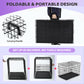 BestPet 48-Inch Folding Metal Dog Crate, Large Dogs, Double Door, Divider, Removable Tray, Indoor/Outdoor