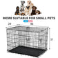 BestPet 48-Inch Folding Metal Dog Crate, Large Dogs, Double Door, Divider, Removable Tray, Indoor/Outdoor