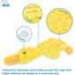 Best Pet Supplies Crinkle Dog Toy Duck Yellow Plush Squeaky Indoor Play for All Breeds No Stuffing