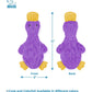 Best Pet Supplies Crinkle Dog Toy, Stuffing-Free Plush Duck for Puppies, Purple, Indoor Play