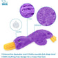 Best Pet Supplies Crinkle Dog Toy, Stuffing-Free Plush Duck for Puppies, Purple, Indoor Play