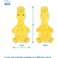 Best Pet Supplies Crinkle Dog Toy Duck Yellow Plush Squeaky Indoor Play for All Breeds No Stuffing