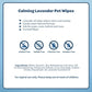 Best Pet Supplies Pet Wipes for Dogs 100 Count Calming Lavender and Aloe Deodorizing Cleaning Wipes for Coats Paws and Ears