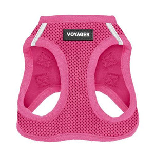 Best Pet Supplies Voyager Step-In Dog Harness, Small Reflective Mesh, No Pull, Hook & Loop, Fuchsia S