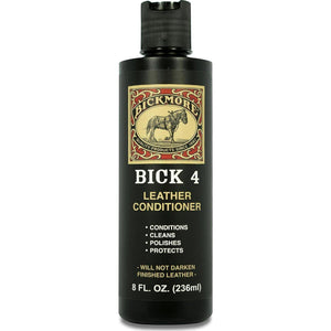 Bick 4 Leather Conditioner And Leather Cleaner 8 Oz - Will Not Darken Leather - Safe For All Colors Of Leather Apparel, Furniture, Jackets, Shoes, Auto Interiors, Bags And All Other Leather Accessories,