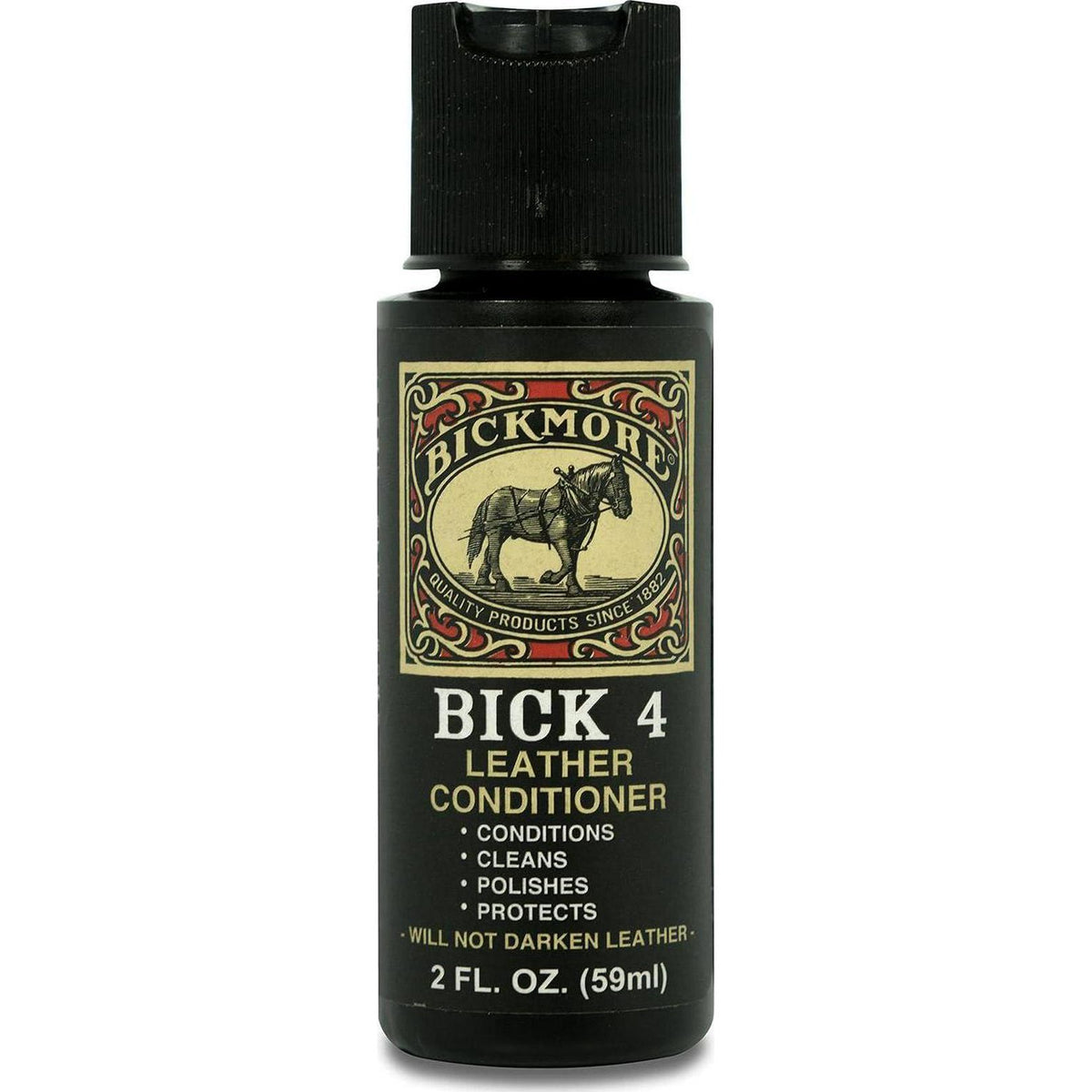 Bick 4 Leather Conditioner And Leather Cleaner 2 Oz - Will Not Darken Leather - Safe For All Colors Of Leather Apparel, Furniture, Jackets, Shoes, Auto Interiors, Bags And All Other Leather Accessories,
