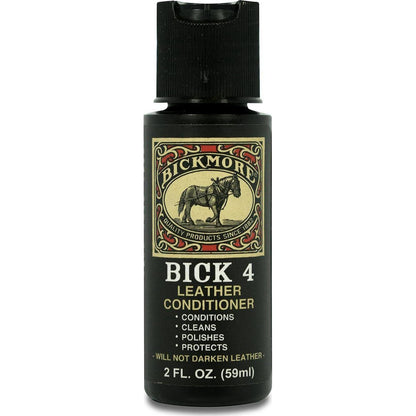 Bick 4 Leather Conditioner And Leather Cleaner 2 Oz - Will Not Darken Leather - Safe For All Colors Of Leather Apparel, Furniture, Jackets, Shoes, Auto Interiors, Bags And All Other Leather Accessories,