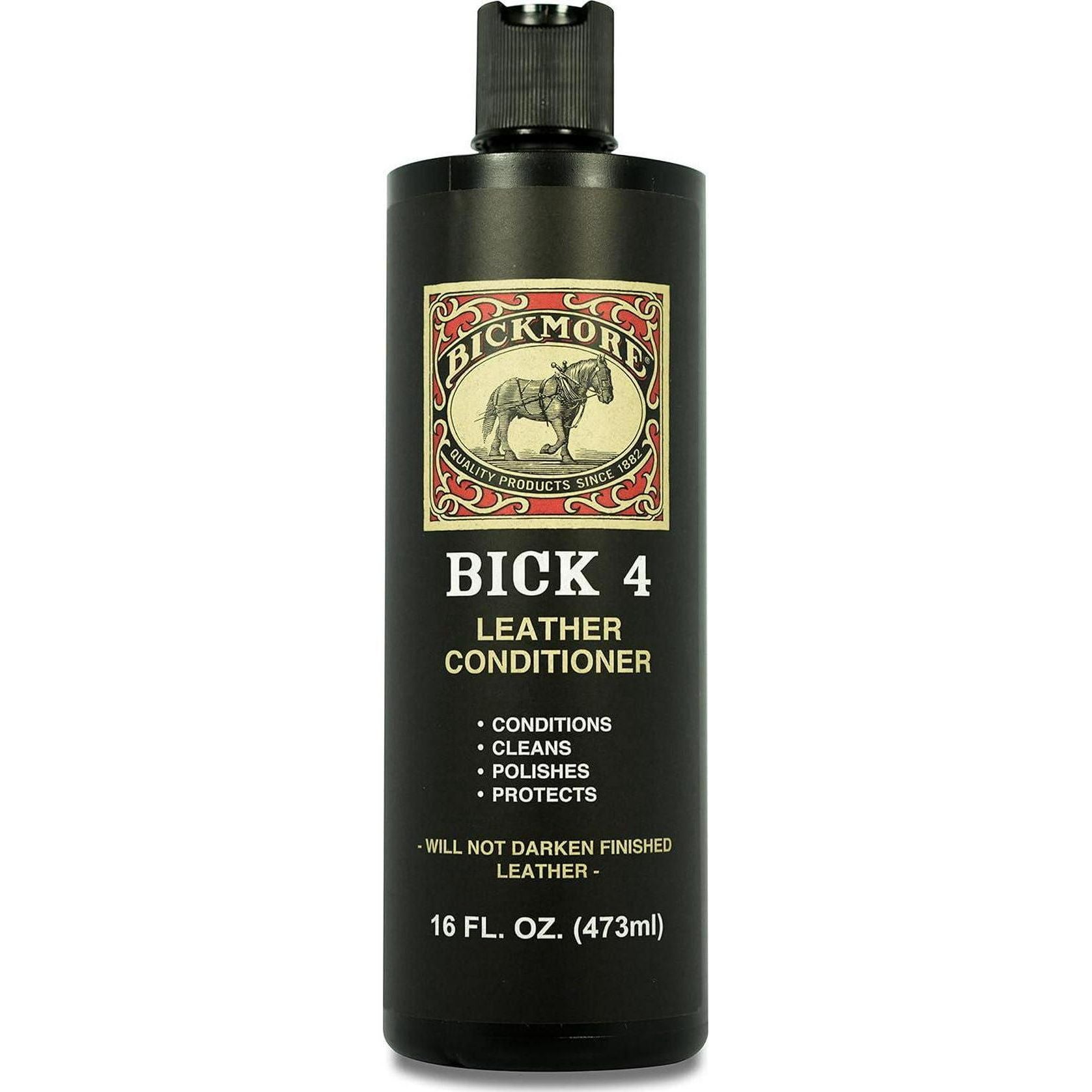 Bick 4 Leather Conditioner And Leather Cleaner 16 Oz - Will Not Darken Leather - Safe For All Leather Apparel, Furniture, Jackets, Shoes, Auto Interiors, Bags And All Other Leather Accessories,