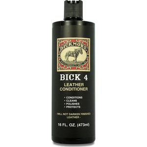 Bick 4 Leather Conditioner And Leather Cleaner 16 Oz - Will Not Darken Leather - Safe For All Leather Apparel, Furniture, Jackets, Shoes, Auto Interiors, Bags And All Other Leather Accessories,