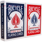 Bicycle Rider Back Playing Cards, 2 Ct (Red & Blue), Standard Index, Premium Quality Poker Cards