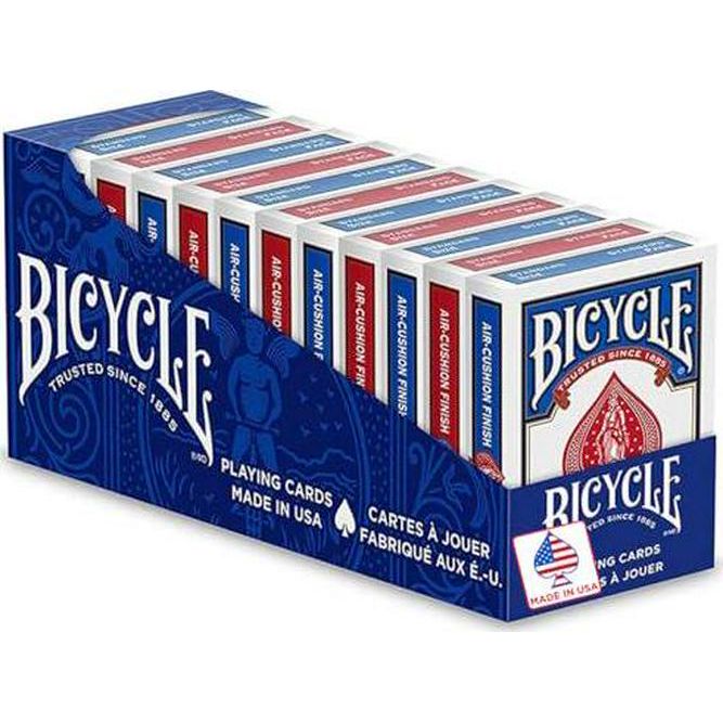 Bicycle Standard Playing Cards 12 Pack Poker Size Classic Decks for Card Games and Family Fun