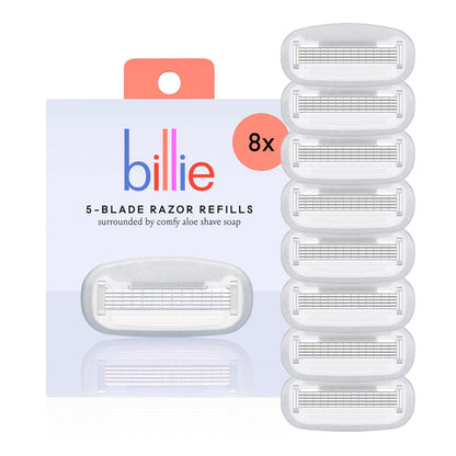 Billie Billie Women S Razor Refill Blades 5-Blade Cartridges - 8 Count