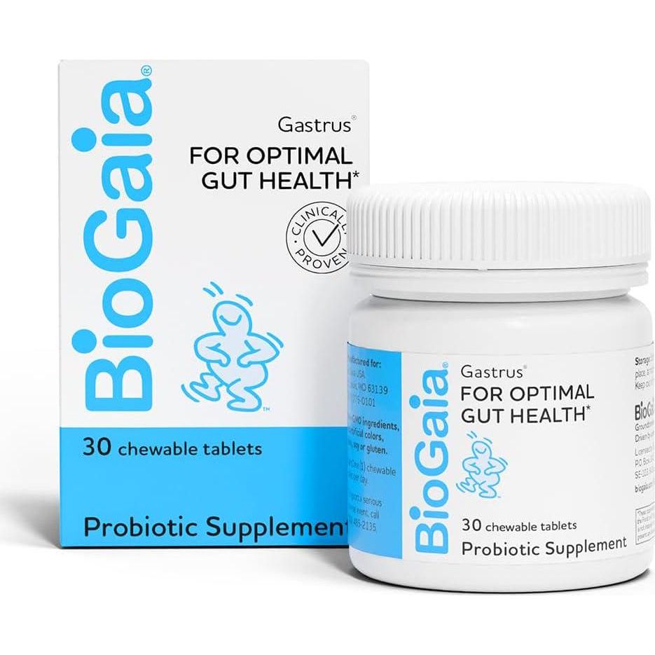 BioGaia Gastrus Gut Health Probiotic | Eases Abdominal Discomfort, Gas And Bloating | Promotes Regularity And A Healthy Gut | Contributes To A Balanced Microbiome | Backed By 30 Years Of Research,