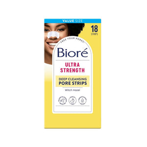 Biore Ultra Strength Witch Hazel Deep Cleansing Nose Pore Strips 18 Count