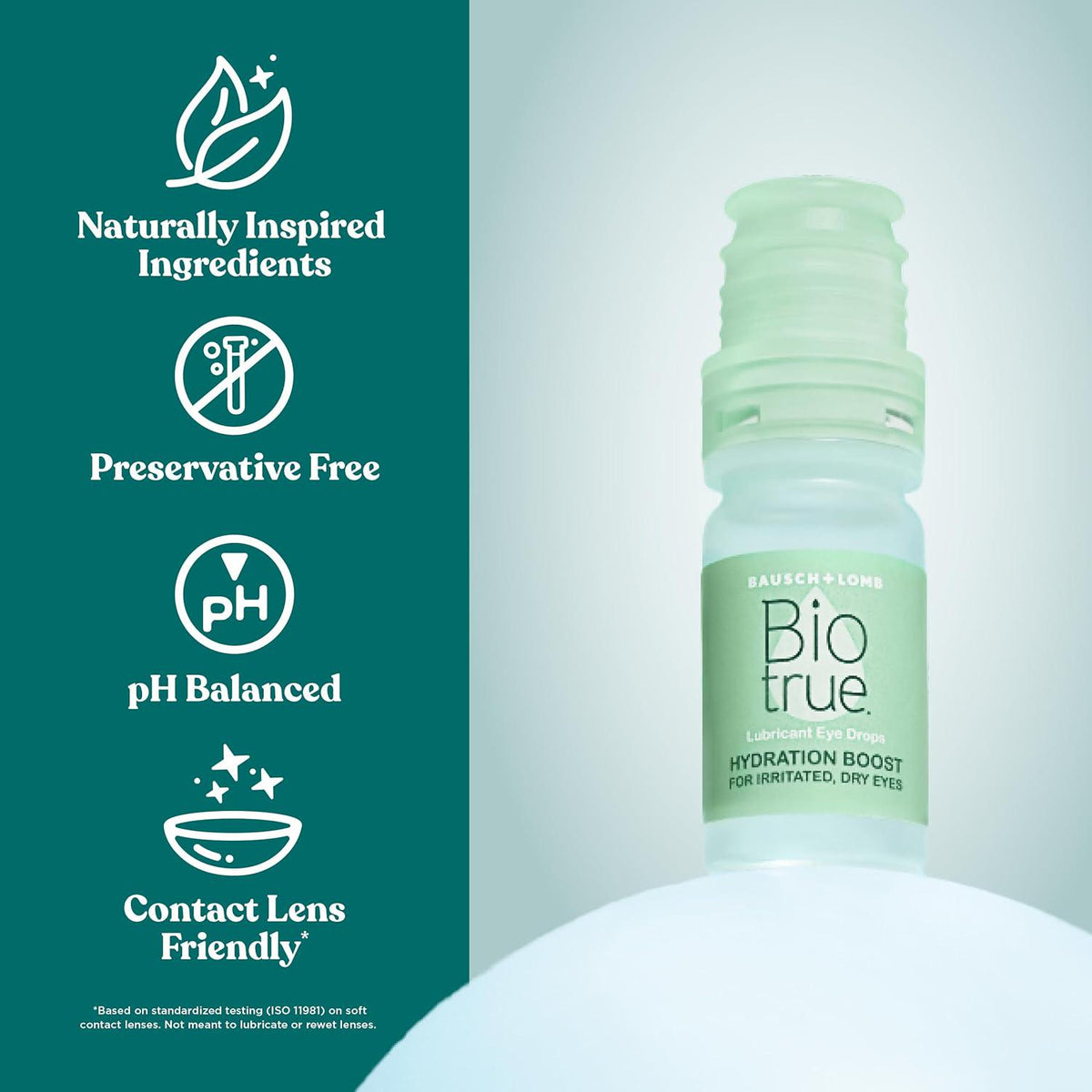 Biotrue Biotrue Hydration Boost Eye Drops For Irritated And Dry Eyes From Bausch + Lomb, Preservative Free, Contact Lens Friendly, 0.33 FL OZ (10 ML), Pack Of 2
