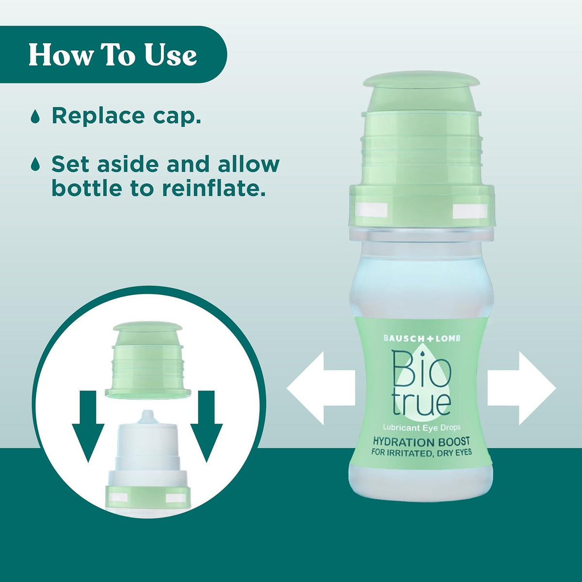 Biotrue Biotrue Hydration Boost Eye Drops For Irritated And Dry Eyes From Bausch + Lomb, Preservative Free, Contact Lens Friendly, 0.33 FL OZ (10 ML), Pack Of 2