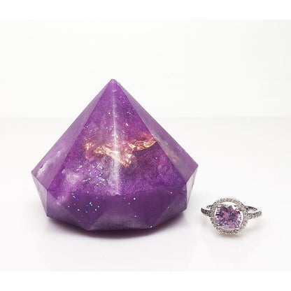 Nature Skin Shop Birthstone Gem Soap, Amethyst Scent, Unique Gift