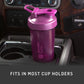 BlenderBottle Classic V2 Shaker Bottle, Perfect for Protein Shakes and Pre-Workout, 20oz, Clear/Black