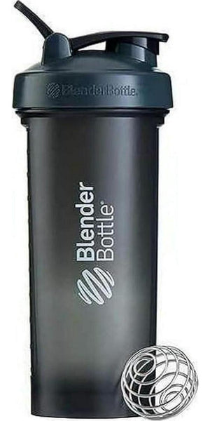 BlenderBottle Classic V2 Shaker Bottle, Perfect for Protein Shakes and Pre-Workout, 20oz, Clear/Black