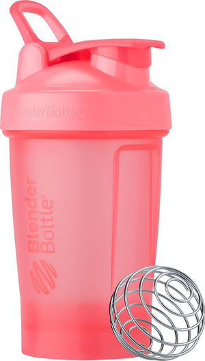 BlenderBottle Classic V2 Shaker Bottle, 20 oz, Perfect for Protein Shakes & Pre-Workout, Light Pink