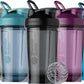 BlenderBottle Classic V2 Shaker Bottle, Perfect for Protein Shakes and Pre-Workout, 20oz, Clear/Black
