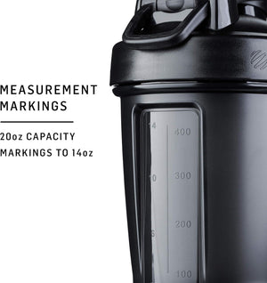BlenderBottle Classic V2 Shaker Bottle, 20oz, Ocean Blue, Ideal for Protein Shakes & Pre-Workout