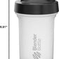 BlenderBottle Classic V2 Shaker Bottle, Perfect for Protein Shakes and Pre-Workout, 20oz, Clear/Black