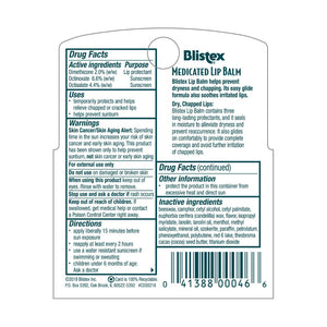 Blistex Medicated SPF 15 Lip Balm (Pack Of 3) 4.25g Each,041388000466