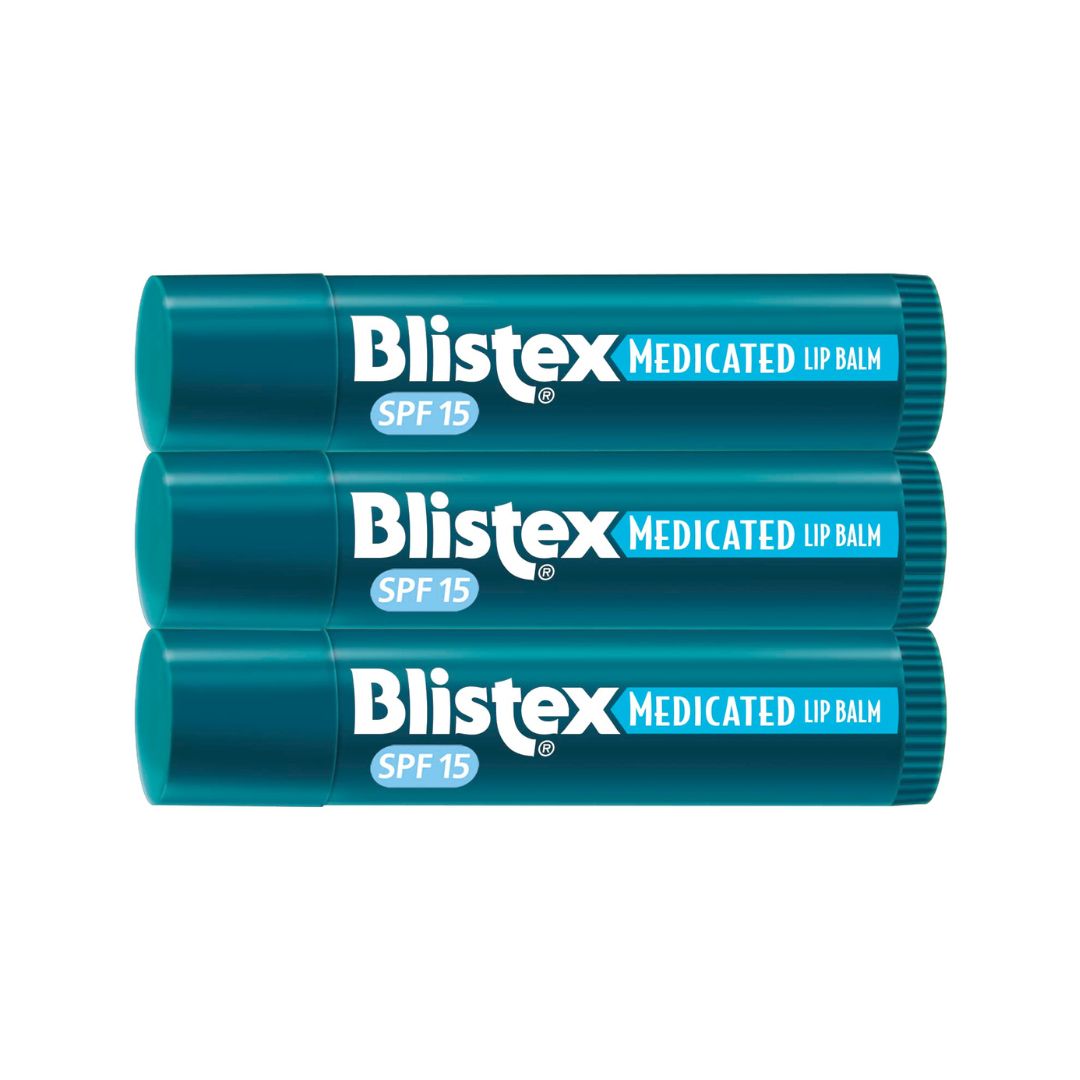 Blistex Medicated SPF 15 Lip Balm (Pack Of 3) 4.25g Each,041388000466