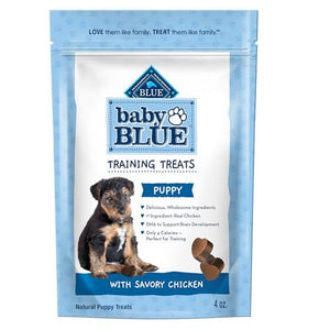 Blue Buffalo Baby Blue Puppy Training Treats, 4 oz Bag, Natural Soft Dog Treats with Savory Chicken Flavor