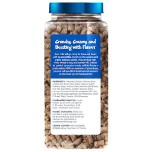Blue Buffalo Bursts Cat Treats Chicken Flavor 12 oz Tub Crunchy Outside Creamy Center