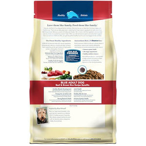 Blue Buffalo Life Protection Dry Dog Food Adult Beef and Brown Rice 30 lb Bag Natural Ingredients