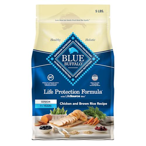 Blue Buffalo Life Protection Senior Dog Food Chicken and Brown Rice Joint Health 5 lb Bag