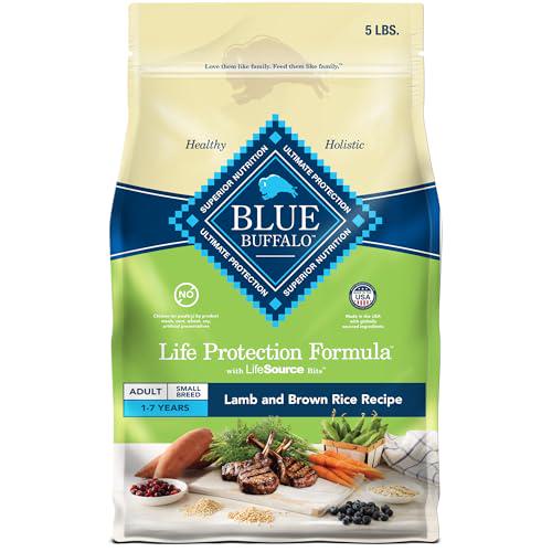 Blue Buffalo Life Protection Dry Dog Food Small Breed Lamb and Brown Rice Recipe 5 lb Bag