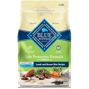 Blue Buffalo Life Protection Dry Dog Food Small Breed Lamb and Brown Rice Recipe 5 lb Bag